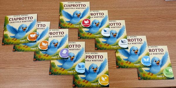 Ciaprotto i Skrzydła Wartości - zestaw 10 książeczek + GRATIS